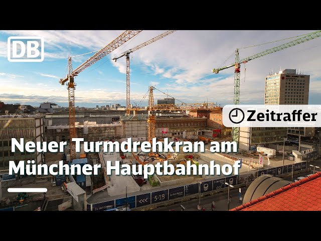 Der höchste Kran am Münchner Hauptbahnhof
