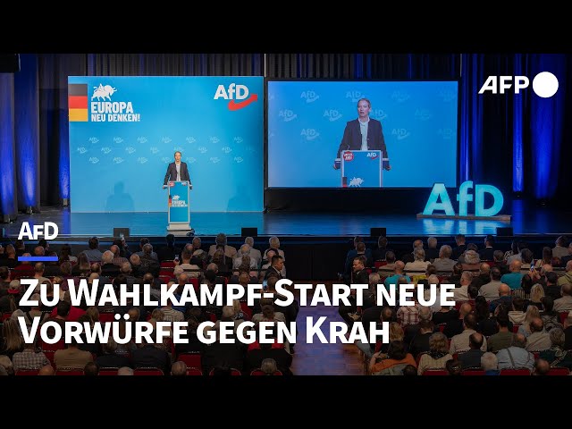 AfD startet Europawahlkampf - neue Vorwürfe gegen Krah | AFP