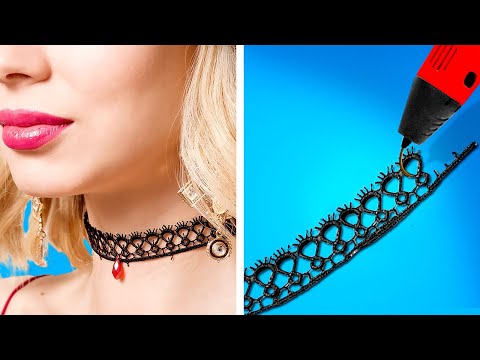 GORGEOUS DIY JEWELRY MADE WITH 3D PEN, GLUE GUN, EPOXY RESIN