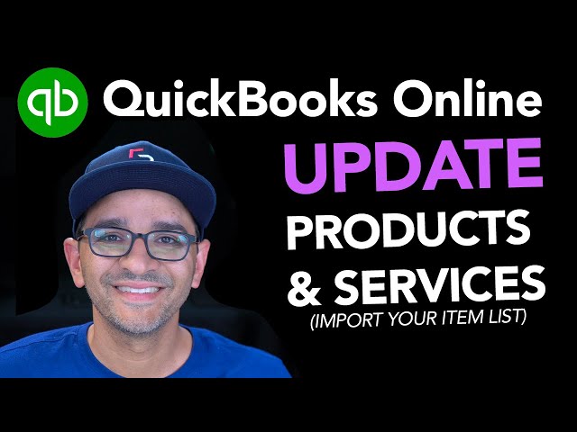 QuickBooks Online: Batch Import/Edit Inventory Items