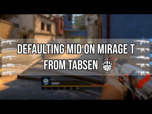 How To Play T side Mirage as the Mid Player - tabseN
