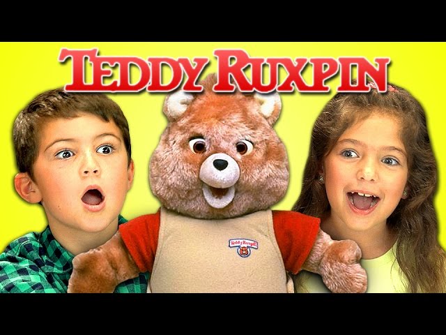 KIDS REACT TO 80's TOYS - TEDDY RUXPIN