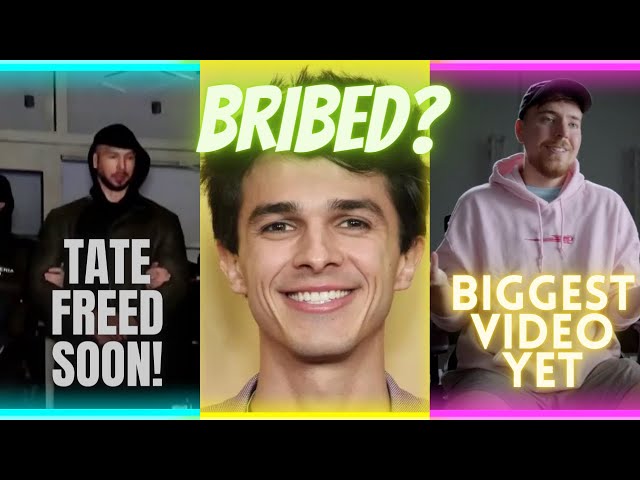 Andrew Tate To Be Freed Soon! Brent Rivera BRIBED This YouTuber! MrBeast Biggest Video ANNOUNCED!