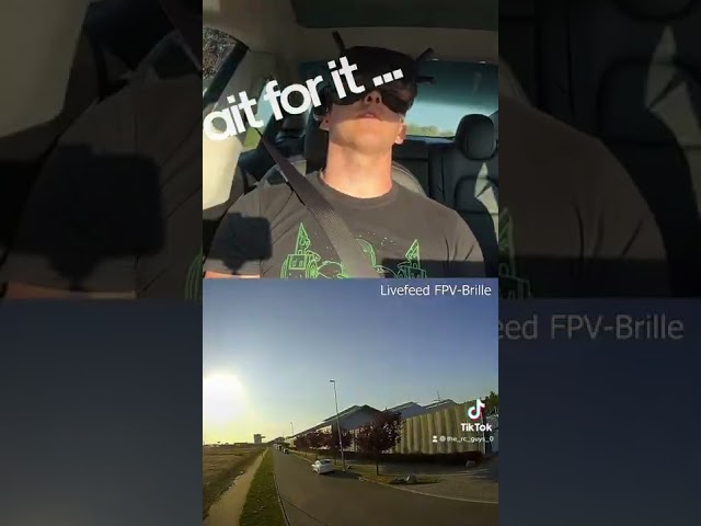 Flying FPV while in a driving car, landing in the trunk 👌 #fpv #shorts #tesla