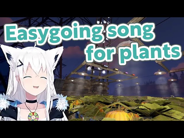 Fubuki unveiling her updated funny farm with easygoing song for plants【RUST/Hololive Clip/EngSub】