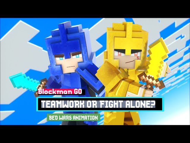 Team up or Fight Alone? - Blockman Go Bed Wars Full Animation