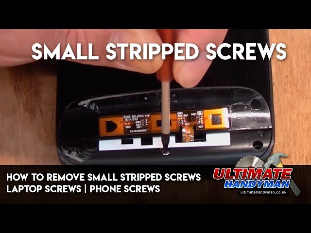 How to remove small stripped screws | stripped laptop screws | stripped phone screw removal