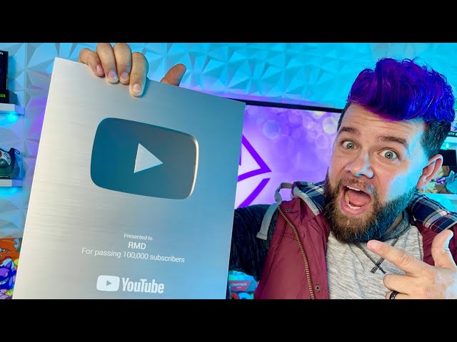 100K Subscribers YouTube Silver Play Button Unboxing