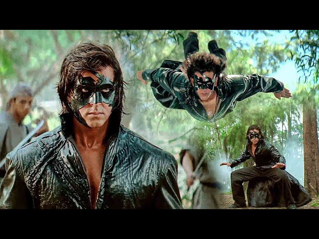 Hrithik Roshan Saving His Father Fight Scene | Krrish Movie Scenes || Tollywood Box Office |