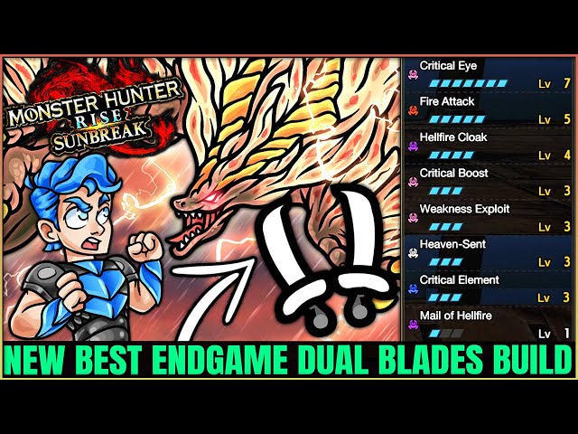 New Best Dual Blades Build - All 5 Elements - Heaven Sent OP & More - Monster Hunter Rise Sunbreak!