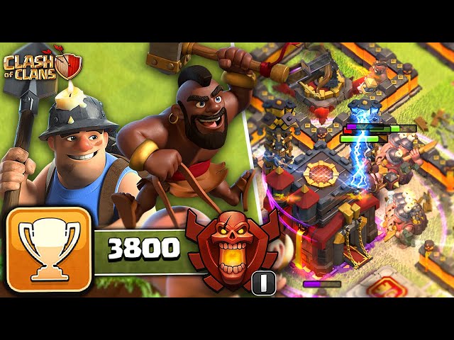 TH10 Trophy Pushing with Hogs & Miners | Clash of Clans