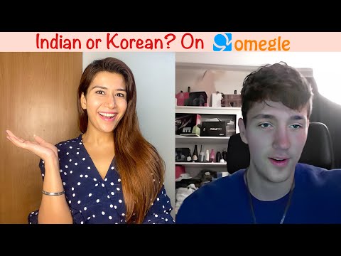 Indian Girl pretending to be Korean on OMEGLE 😆