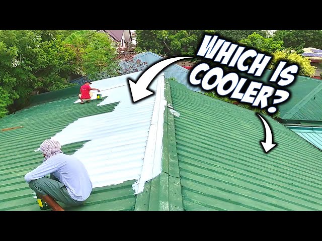 The Incredible Effect of Coating Our Roof w/ Acrylic White Paint!