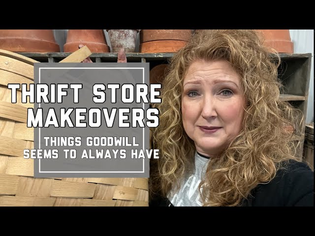 THRIFT STORE MAKEOVER | TRASH TO TREASURE | THRIFTING HOME DECOR | UPCYCLING GOODWILL REGULAR ITEMS