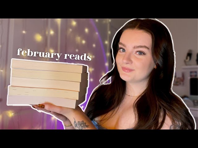 ASMR the 8 books i read in february 💗 monthly reading wrap-up