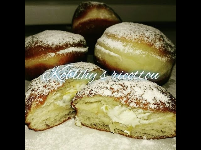 🍩 Koblihy plněné ricottou/Donuts with ricotta | Videorecept | CZ/SK HD recipe