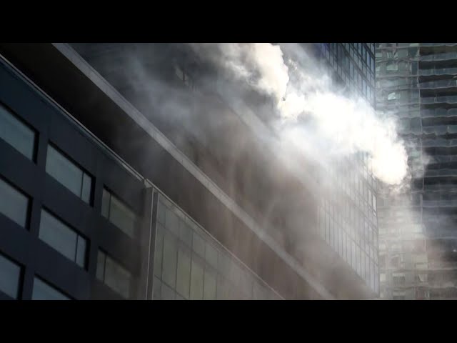 WATCH | Crews fight to extinguish fire in Toronto condo