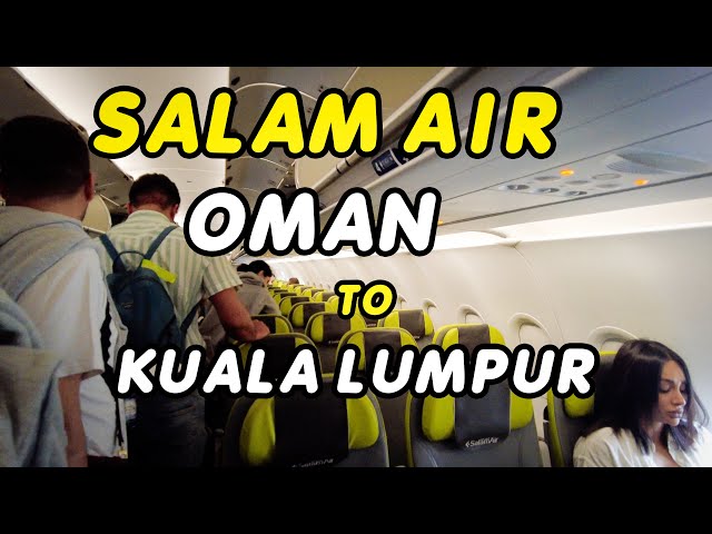 Airplane Tour/SALAM AIR/Airbus A321Neo/Flight from Muscat Oman to Kuala Lumpur Malaysia #walking