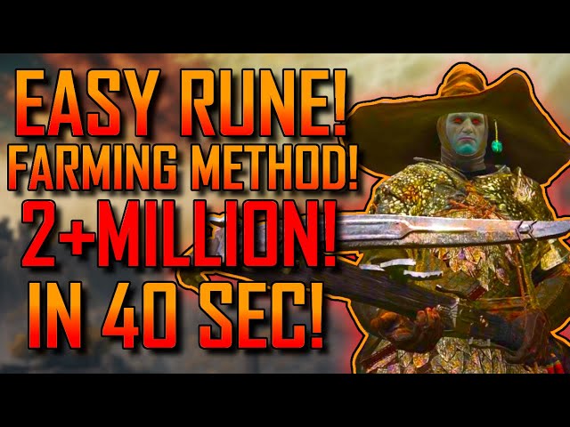 Elden Ring | 2+ MILLION IN 40 SEC!! | EASY RUNE! Farming method! | GET Level 550!+ | After Patch!