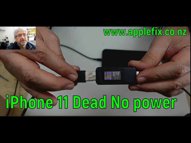 iPhone 11 not charging Not turning on | How to diagnose and kill shorted capacitor | AppleFix NZ