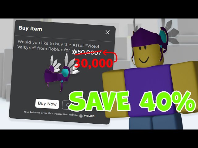 How to Save 40% Off Any Item on Roblox