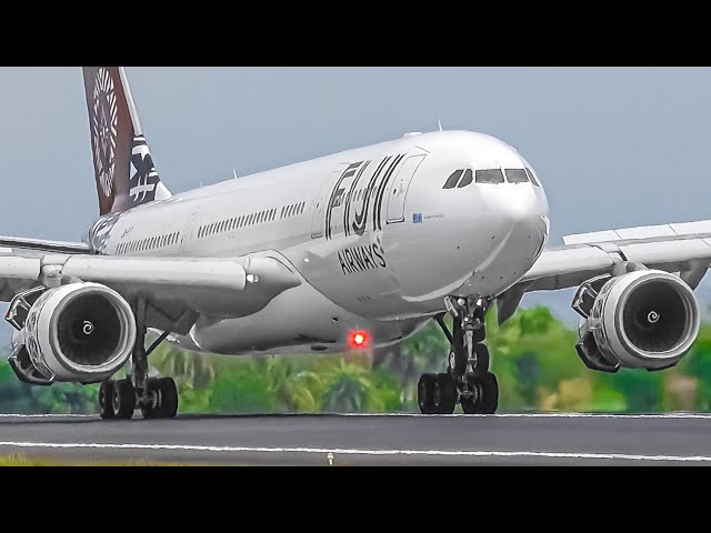 25 VERY CLOSE UP LANDINGS and TAKEOFFS | Nadi Airport Plane Spotting Fiji [NAN/NFFN]