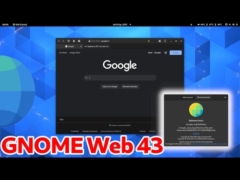 GNOME Web 43 (Canary) First Look on Arch Linux