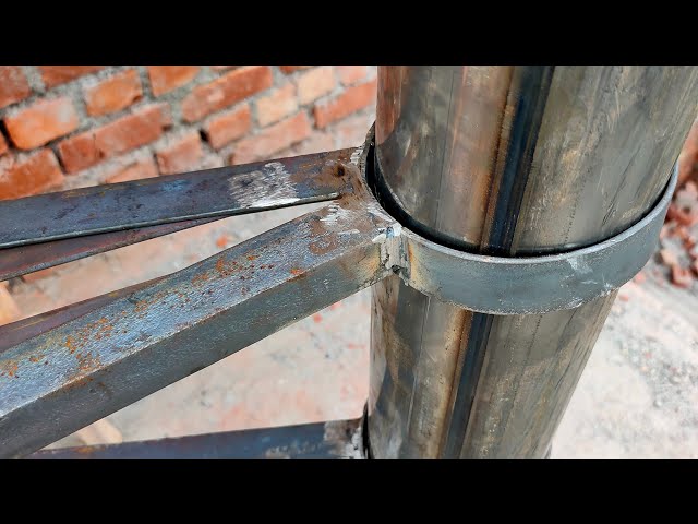 How to making A stairs  metal spiral staircase Very easy making (fabrication works Ideas)