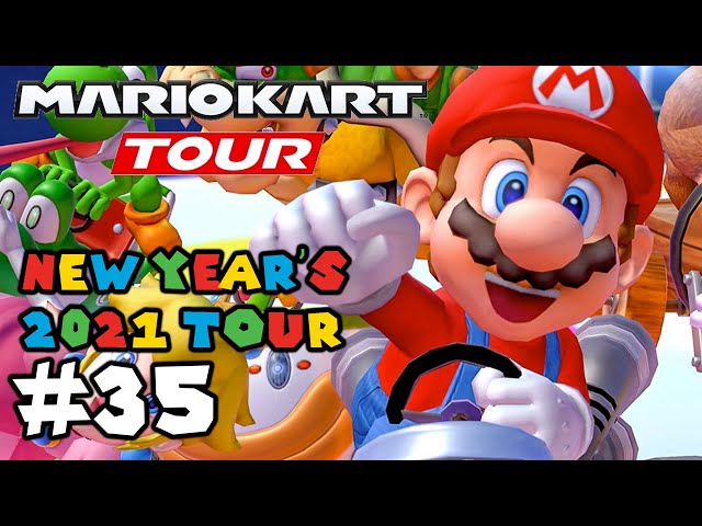 Mario Kart Tour: New Year's 2021 Tour Challenge 100% & Free Gold Pipe?? Gameplay Walkthrough Part 35