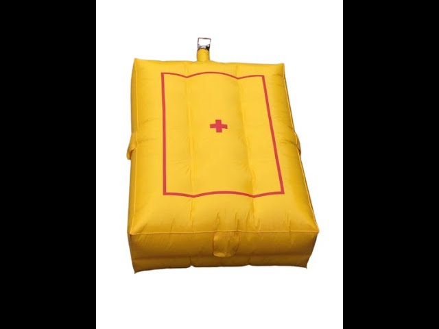 Rescue air cushion can protect escaper who jump from high levels when there is fire or an emergency