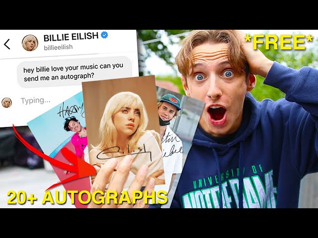 How many FREE CELEBRITY AUTOGRAPHS can you get in A WEEK by just asking...