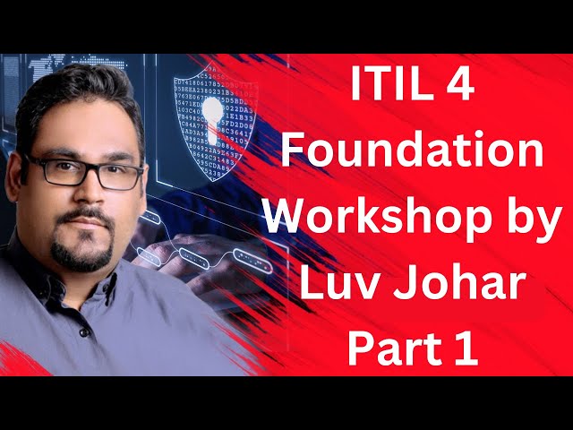 ITIL 4 Foundation Workshop by Luv Johar Part 1