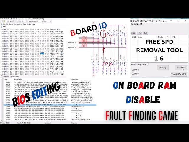 ON BOARD RAM DISABLE | BIOS EDITING | CHANGING BOARD ID | SPD REMOVAL TOOL 1.6 FREE | #DDR4 #onboard