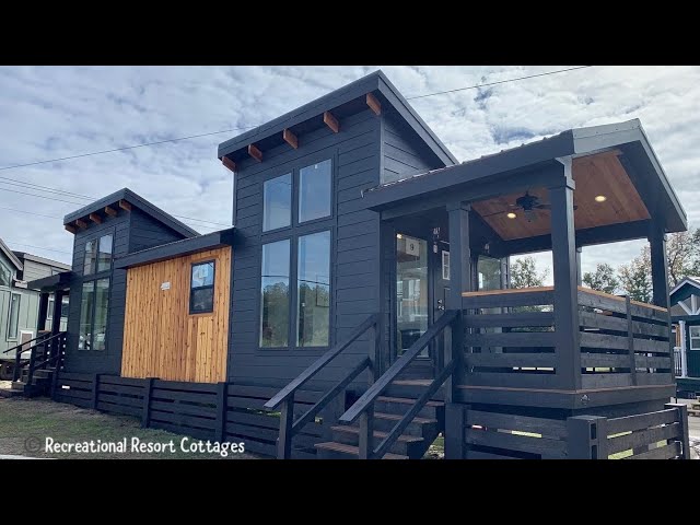 TINY HOME SHOW exclusive all new STARLING park model RV tiny home with KING SIZE BED