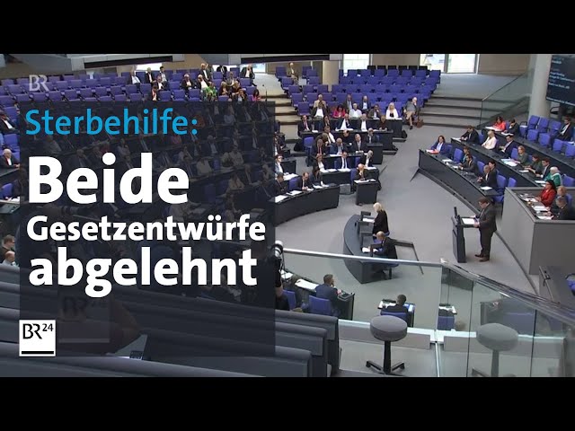Reform der Sterbehilfe im Bundestag | BR24
