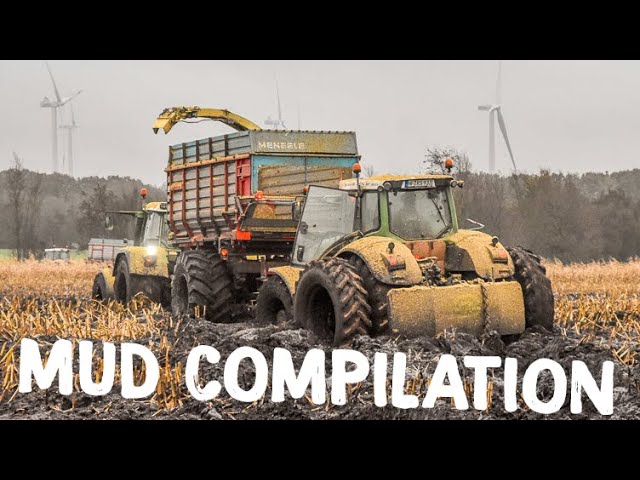 MUD FIGHT - Tractors driving at the LIMIT | Best of engine sounds