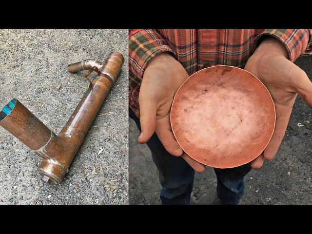 Making a Copper Bowl from Old Pipes