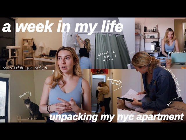 i just moved into my new york city apartment...let's unpack (week in my life vlog)