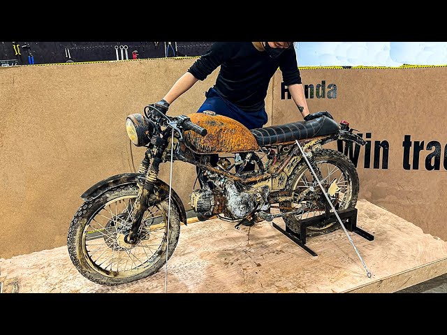 Full Restoration Of Ruined Classic Honda Win Motorbikes Upgraded To Win Racer Custom // Full Video
