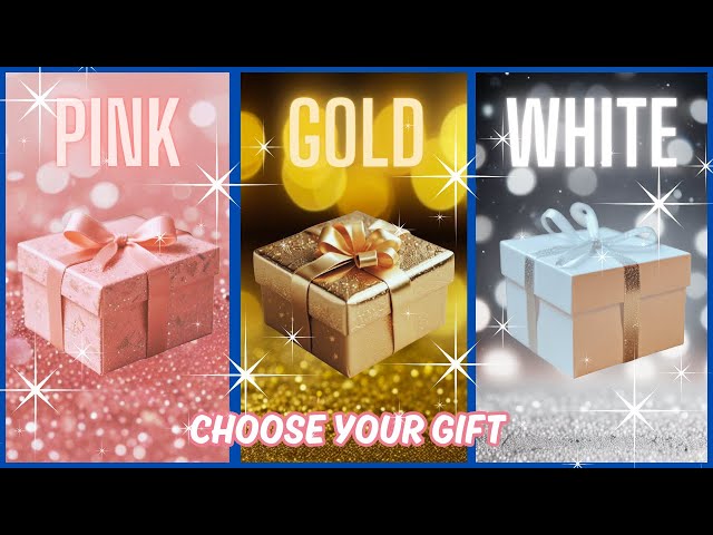 Choose your gift🎁😍💖 #3giftbox #chooseyourgift #pickonekickone  #pink #gold #white  #giftbox