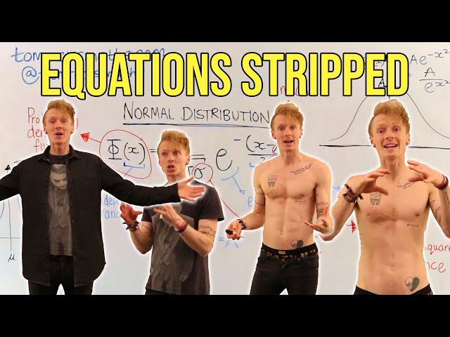 Equations Stripped: Normal Distribution