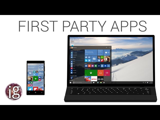 Windows 10 vs Linux | 1st Party Apps