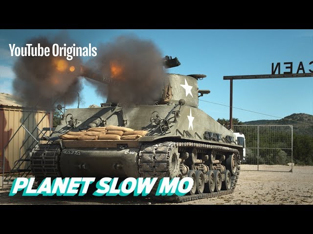 WWII Tanks Firing in Slow Motion