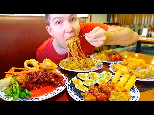 Massive Chinese Buffet • All You Can Eat • MUKBANG