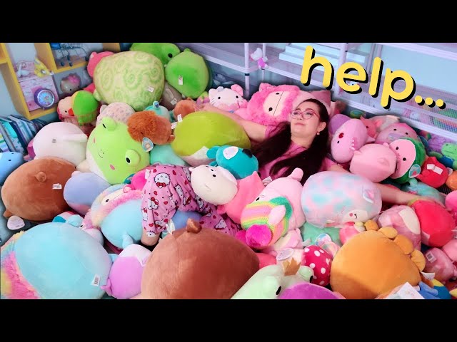 organizing my ENTIRE Squishmallow collection