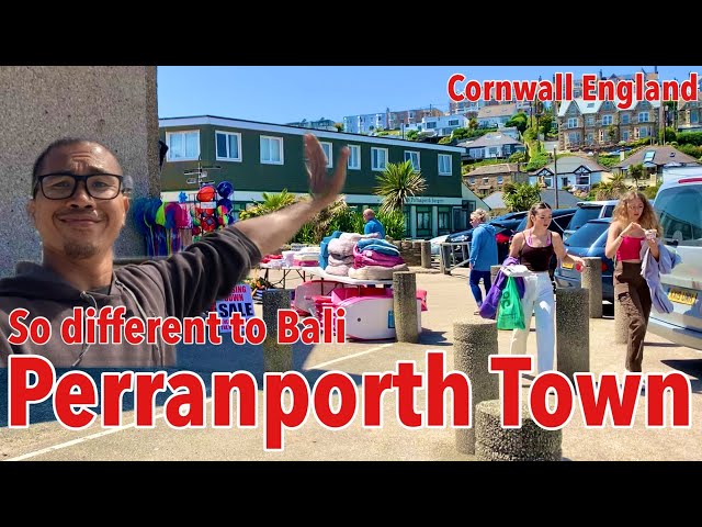 My Vlog at Perranporth town England 🇬🇧 ,So different to Bali #perranporth #england #town