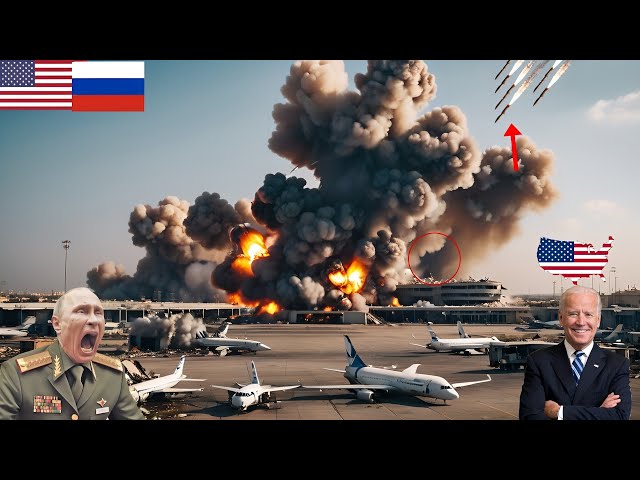 RUSSIAN CITY ALARM SOUNDS! US Intercontinental missiles Destroying Russia's Airport - Arma 3