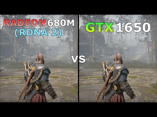 Radeon 680M (RDNA 2) vs GTX 1650 - Test in 8 Games