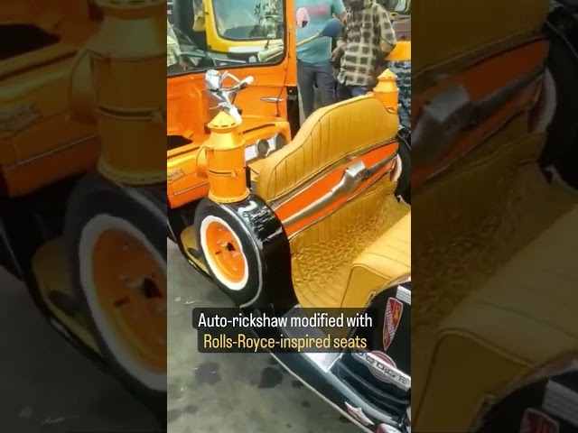 Auto-rickshaws Modified to look like a VINTAGE CAR ! 😱 #shorts #auto #vintagecars