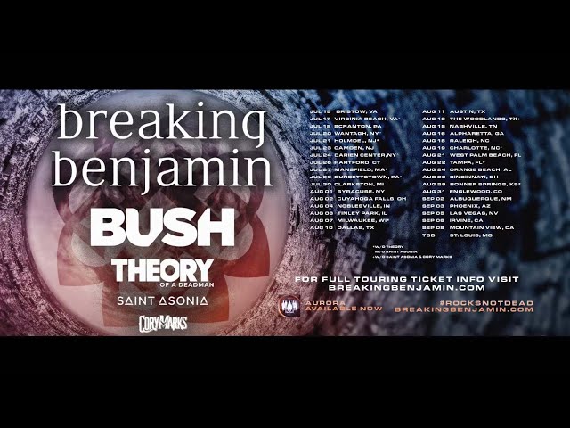 Breaking Benjamin - 2020 US Summer Tour Announcement